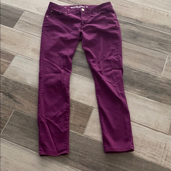 Mossimo Supply Co. Pants - Mossimo Eggplant light weight Denim sz11